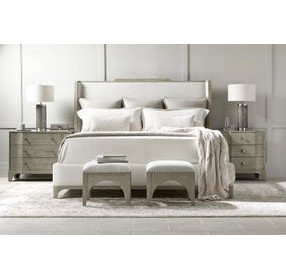 Albion Pewter 3 Drawer 36" Nightstand