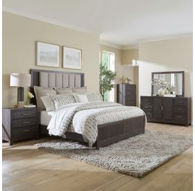 Modern Edge Caffe 3 Drawer Nightstand with USB Charging