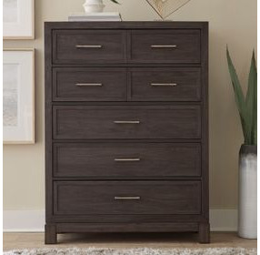 Modern Edge Caffe 5 Drawer Chest