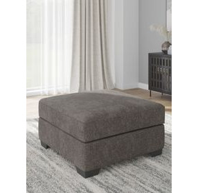 Olten Graphite Oversized Accent Ottoman