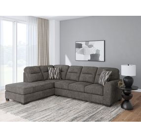 Olten Graphite 2 Piece Modular Sectional with LAF Chaise