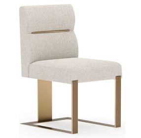 Counter Balance Oatmeal Upholstered Dining Chair