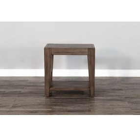 Velden Hollow Natural Rectangular Chair Side Table