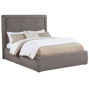 Lawson Mushroom Full Upholstered Platform Bed