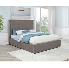 Lawson Mushroom Queen Upholstered Platform Bed