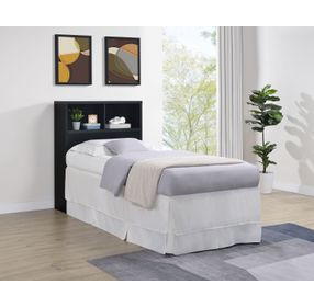 Westpark Black Twin Storage Bookcase Headboard