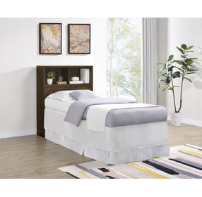 Westpark Dark Pine Twin Storage Bookcase Headboard