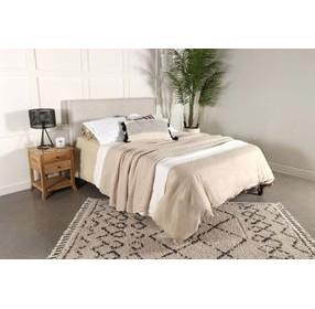 Kosmo Sand Upholstered King and California King Panel Headboard