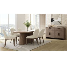 Elements Cocoa Shelter Upholstered Chair Set of 2