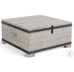 Sagewyn Alpine Gray Mahogany Wood Square Occassional Table Set