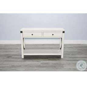 Sagewyn White Marble 44" Rectangular Sofa Table