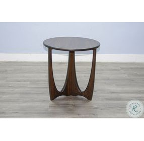 Heritage Horizon Dark Brown Round End Table
