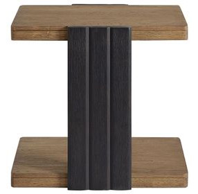 Aurora Latte Channel Chairside Table