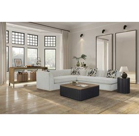 Aurora Latte Channel Accent Table