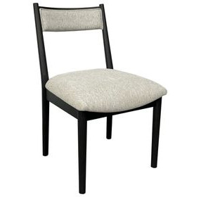 Aurora Peppercorn Cresent Chair Set of 2