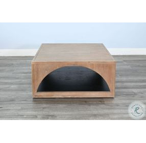 Sculpted Space Natural Square Coffee Table