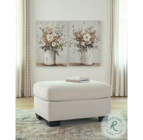 Amesley Ivory Ottoman