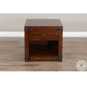Hearthwood Haven Dark Brown Square End Table