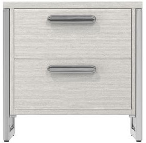 Stratum Mist And Polished Nickel Nightstand