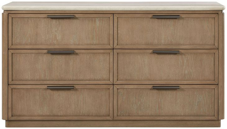 Elements Toffee Dresser Oak Veneer Drawer Fronts
