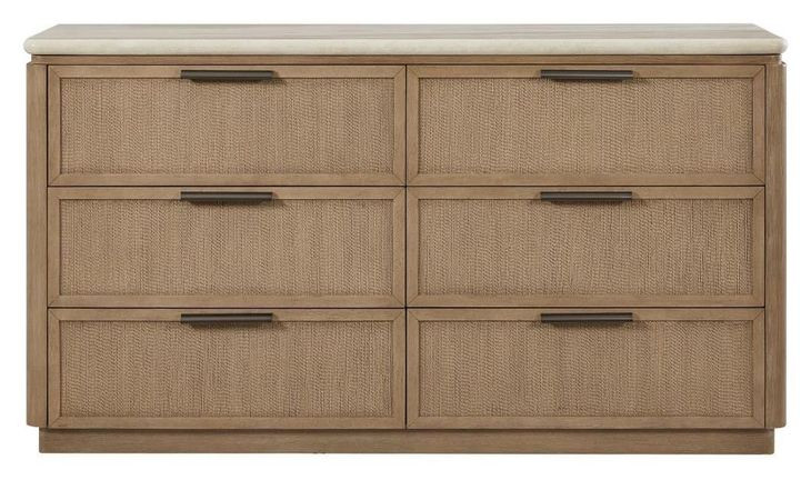 Elements Toffee Dresser Rope Drawer Fronts