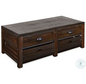 Golden Hearth Dark Brown Homestead Rectangular Occassional Table Set