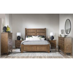 Artisans Place Vintage Pine and Ironwood 8 Drawer Dresser with USB Charging