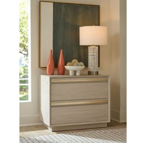 Studio Designs Cream 2 Drawers Farallon File Chest and Lateral File
