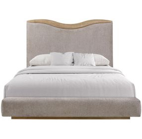 Blue Mallee Beige and Brown Upholstered Panel Bedroom Set