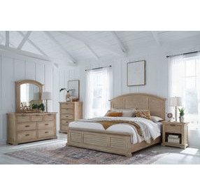 Heritage Coast Sea Oat 7 Drawer Dresser With Arched Mirror