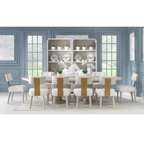 Miramar White Upholstered Side Chair Set of 2