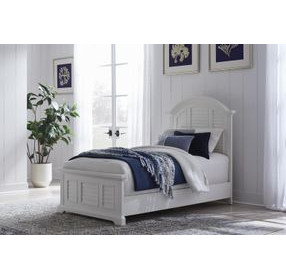 Heritage Coast Coastal White Youth Panel Bedroom Set