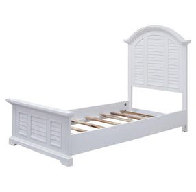 Heritage Coast Coastal White Youth Panel Bedroom Set