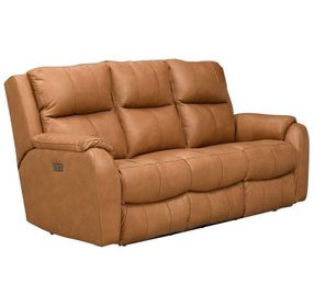 Marquis Caramel Leather 84" Zero Gravity Power Reclining Sofa with USB charging