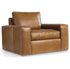 Nest Tan Upholstered Swivel Chair