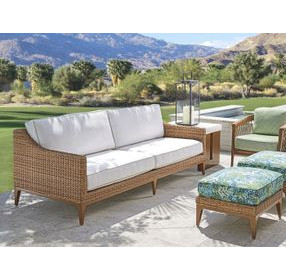 Palm Desert Poolside White 90" Outdoor Sofa