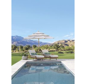 Palm Desert Poolside White 84" Outdoor Chaise