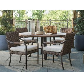 Kilimanjaro Beige Upholstered Outdoor Arm Chair