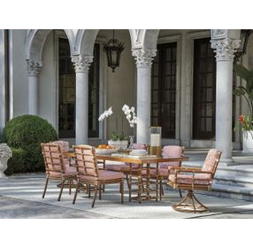 Sandpiper Bay Pink Upholstered Outdoor Side Chair