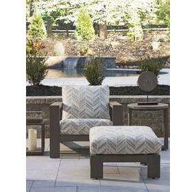 Mozambique Beige Upholstered Rectangular Outdoor Ottoman