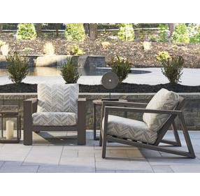 Mozambique Beige Upholstered Outdoor Lounge Chair