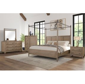 Wilmington Sand Canopy Bedroom Set