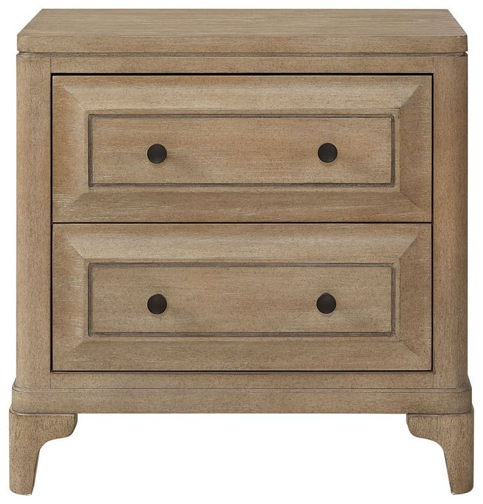 Wilmington Sand 2 Drawer Nightstand