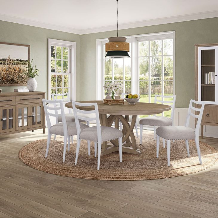 Wilmington White Laderback Dining Chair Set of 2