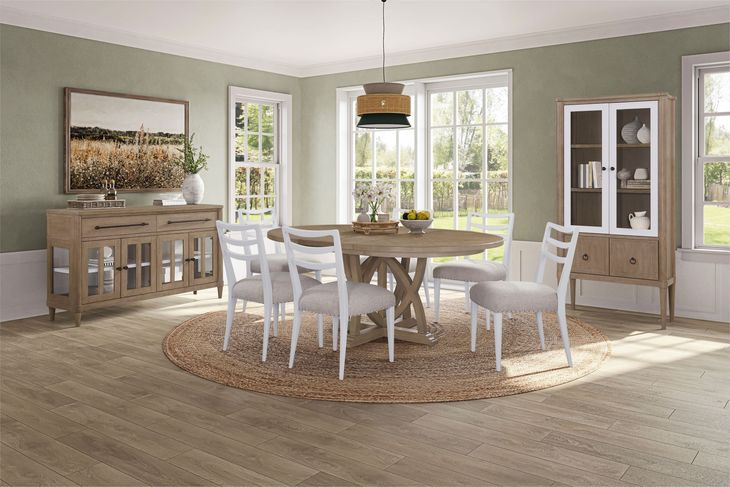 Wilmington White Laderback Dining Chair Set of 2