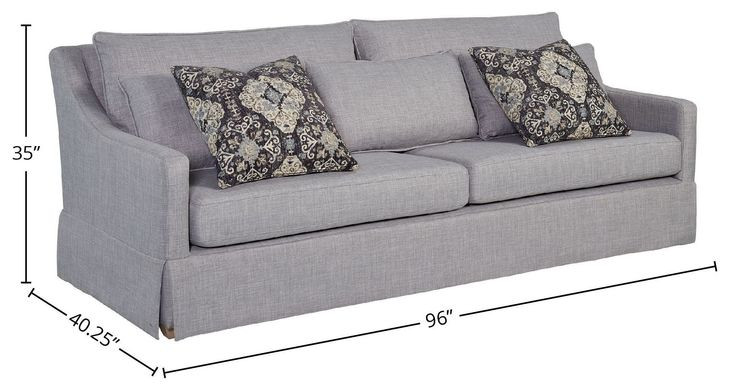 Wilmington Pioneer 96" Sofa B with 2 Pillows