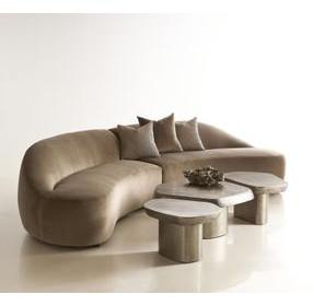 Clawson Graphite Freeform Small Cocktail Table