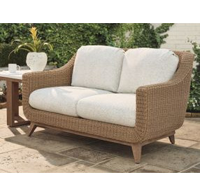 Isle of Palms Ivory Outdoor 58" Loveseat