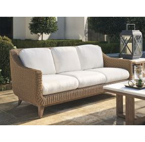 Isle of Palms White 83" Outdoor Sofa