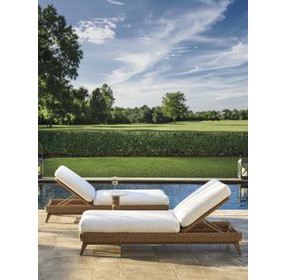 Isle of Palms White Outdoor 82" Chaise Lounge